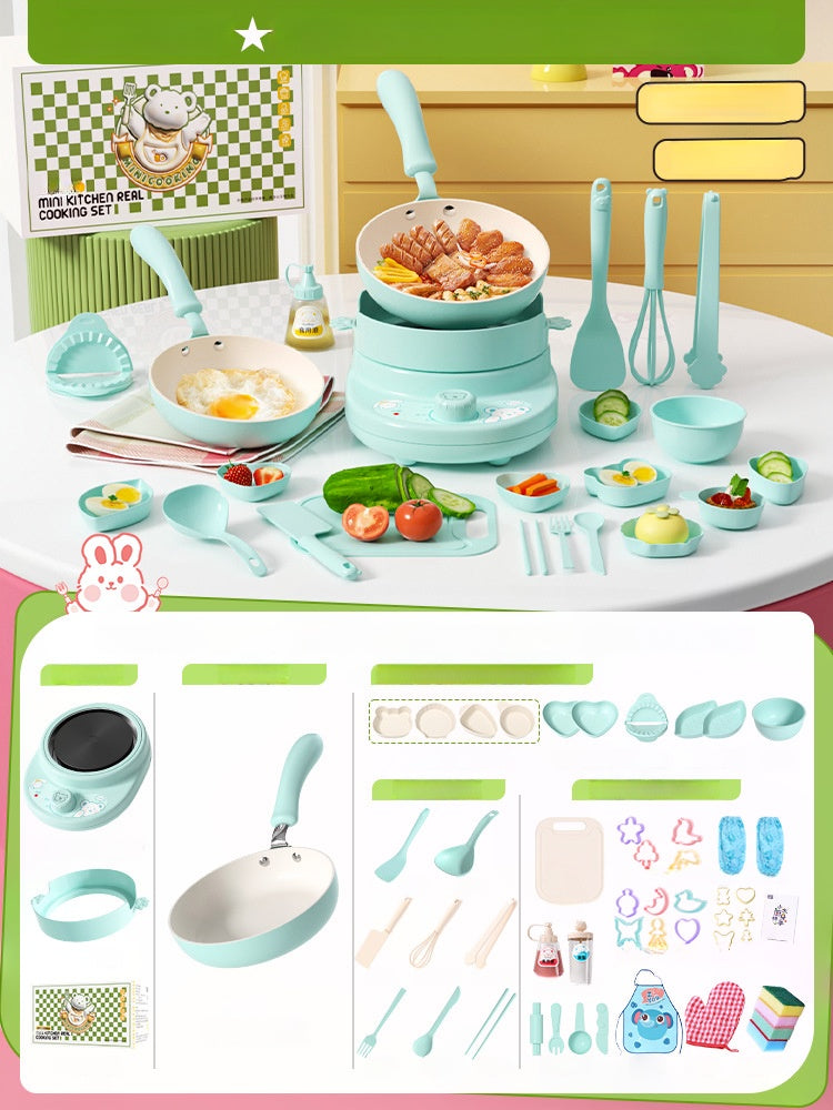 Kids Kitchen Playset Sets with Pots and Pans