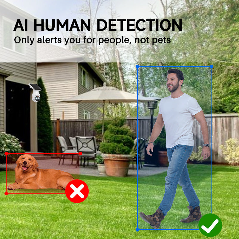 355°  Wireless Solar Security Camera