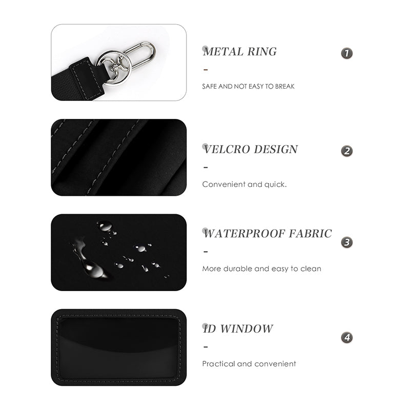 Waterproof Wristlet Wallet with ID Window