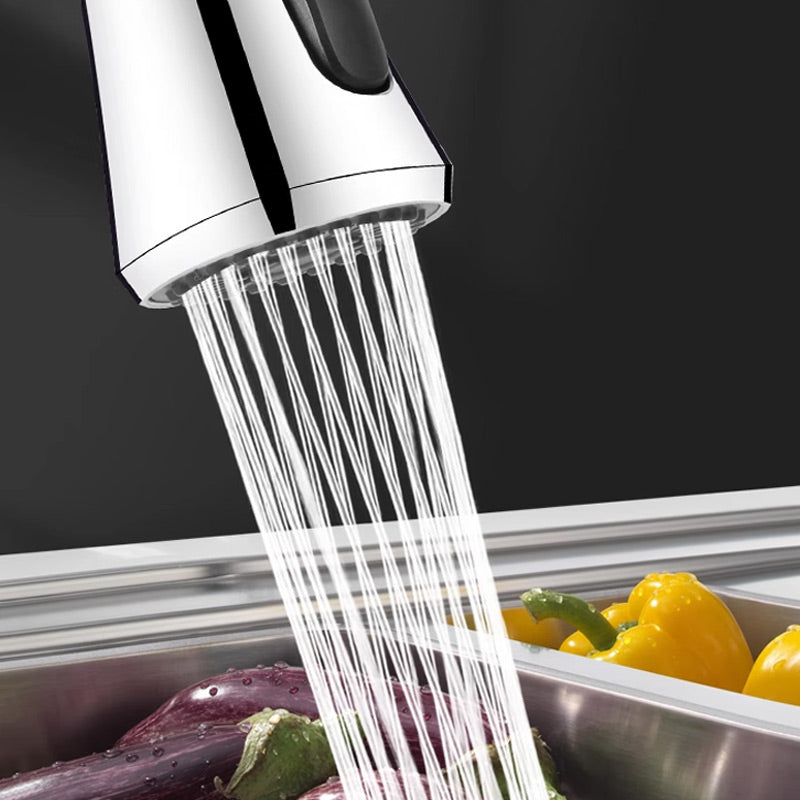 Splash Proof Faucet Extender with 9 joints for Kitchen Bathroom Sink