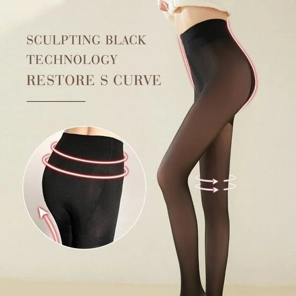 🍂Autumn Promotion 50%-Limited Time Free Shipping 💕warm plush lined elasticated tights