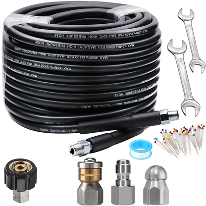 🎁 Hot Sale 50% OFF 🔥5800PSI Sewer Jetter Kit for Pressure Washer