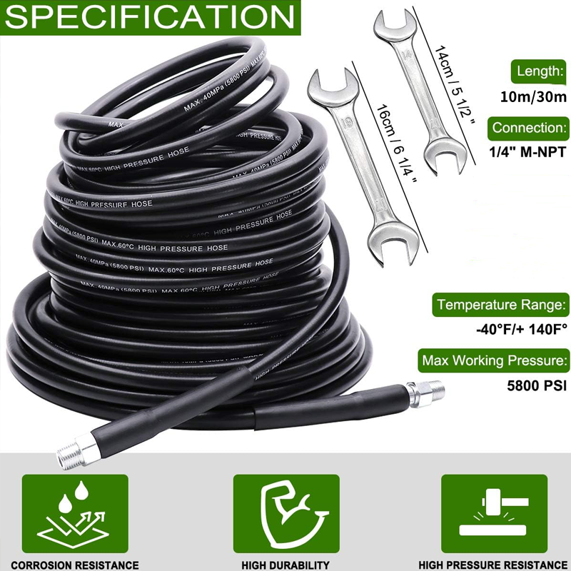 🎁 Hot Sale 50% OFF 🔥5800PSI Sewer Jetter Kit for Pressure Washer