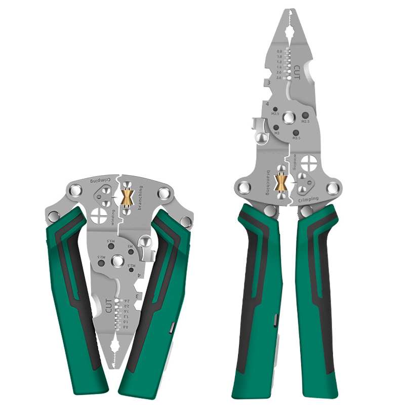 Multi-Function Foldable Wire Stripper with Voltage Tester