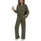 🥳2026 HOT SALE🥳💞60K+ SOLD!✨Women's Crew Neck Top & Drawstring Pants Set3