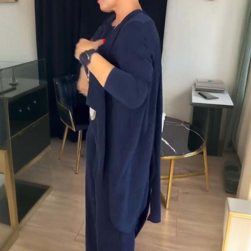 💥Christmas Sale 50% Off💥Elegant Longline Cardigan & Top & Pants 3-Pieces Set
