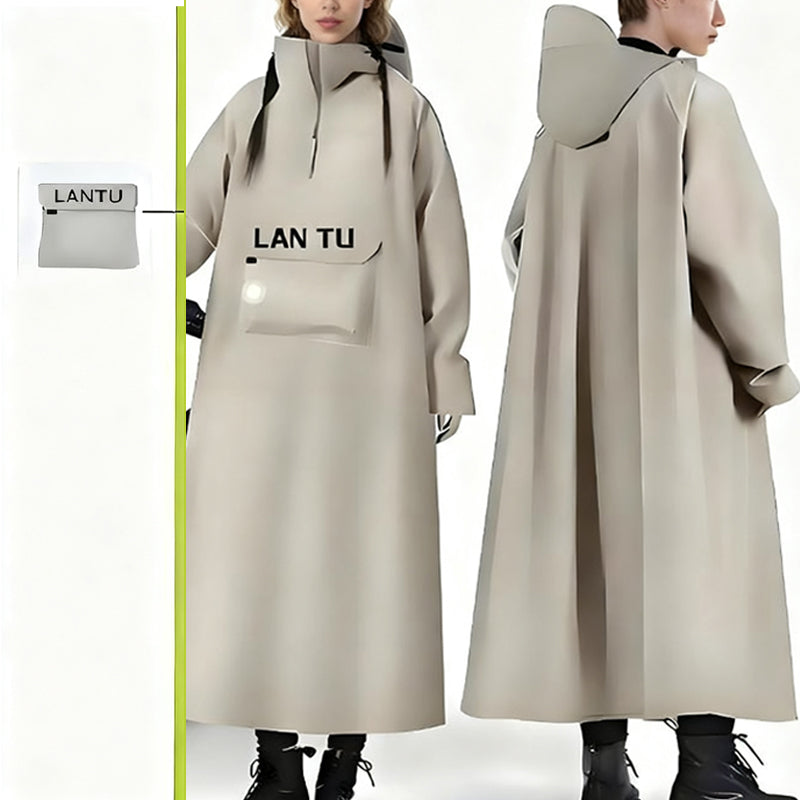 🔥Waterproof Long Raincoat with Hood for Scooter🌧️