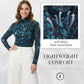 Women's Elegant Floral Mesh Top