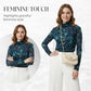 Women's Elegant Floral Mesh Top