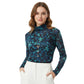 Women's Elegant Floral Mesh Top