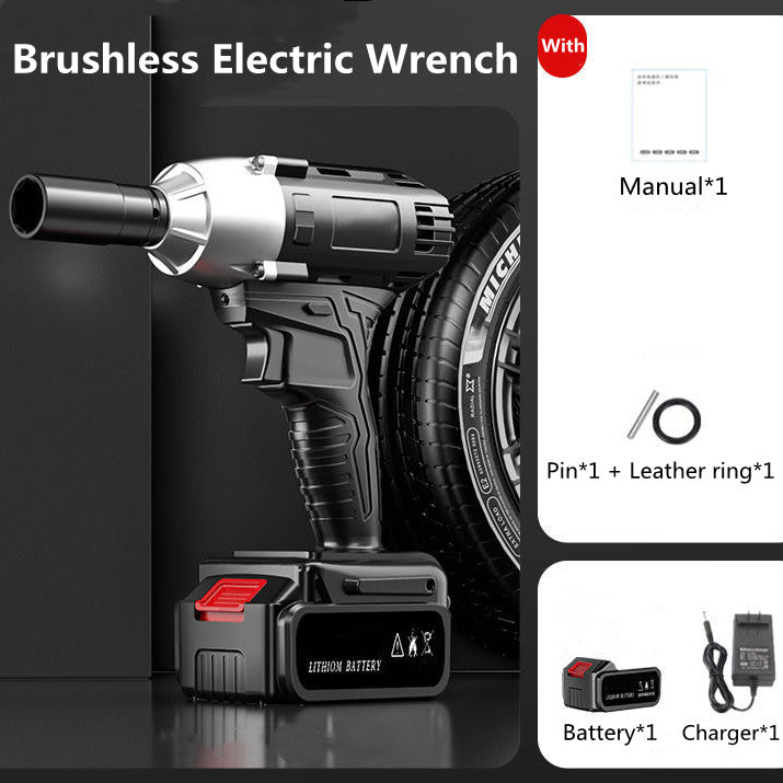 🔧40% OFF!⚡Cordless Brushless Impact Wrench 1/2 Inch, High Torque, 2x Battery Fast Charger🛠️