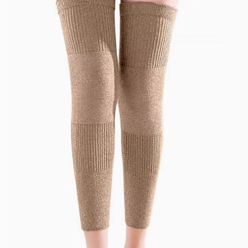 🦵 NOW 50% OFF! ✨ Warm, stretchy long knee pads - elastic thermal fleece for outdoor activities and joint support ❤️