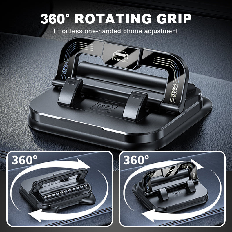 📱 50% OFF NOW! ✨ 360° Rotating Foldable Phone Holder - Universal Compatibility with Anti-Slip Base for Desk, Car & Travel Use 🚗💻