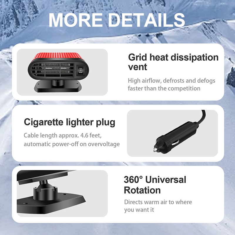 2-in-1 Portable Car Heater