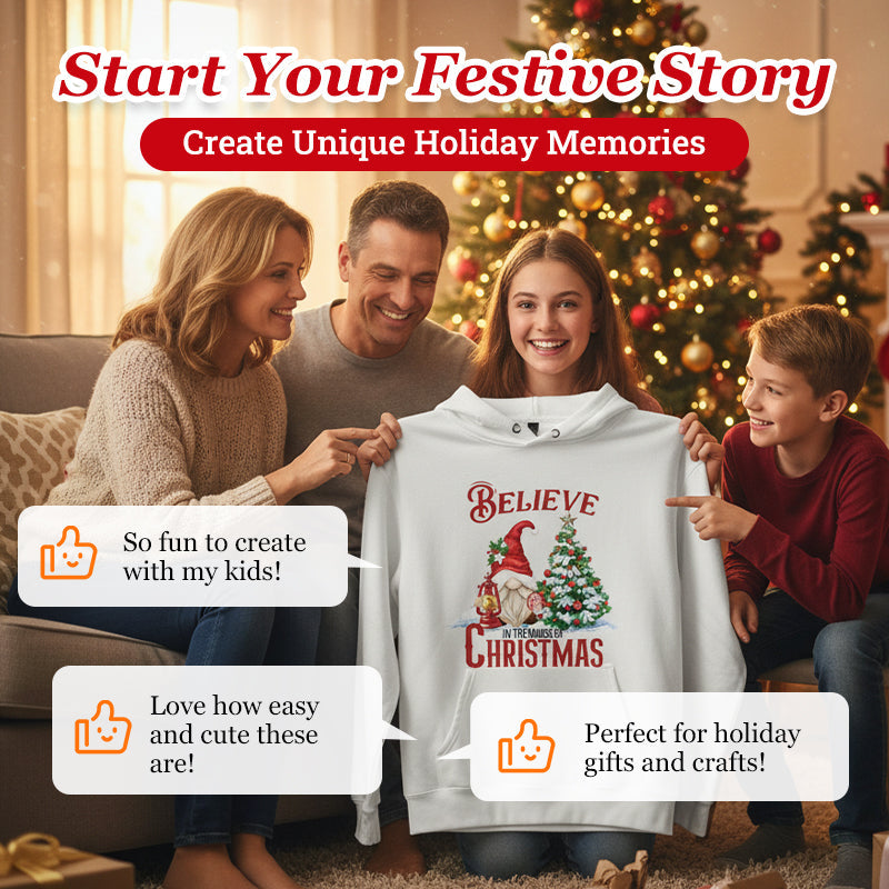 Christmas Themed Heat Transfer Sticker