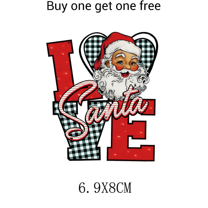Christmas Themed Heat Transfer Sticker