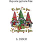 Christmas Themed Heat Transfer Sticker