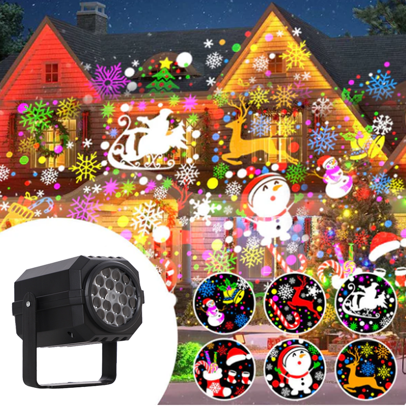 🎁Christmas Hot Sale 50% OFF🎅Rotating LED Christmas Pattern Projector Light