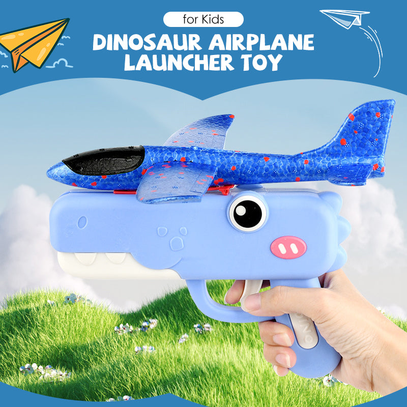 Dinosaur Airplane Launcher Toy for Kids