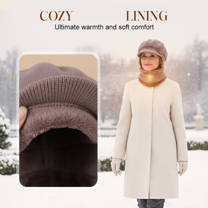 🎁Christmas gift-giving🎉🎉 Women's Warm Knit Hat & Neck Warmer Set