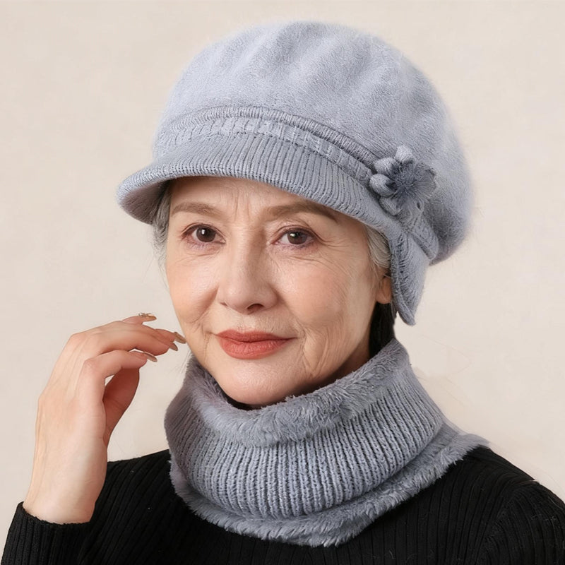 🎁Christmas gift-giving🎉🎉 Women's Warm Knit Hat & Neck Warmer Set