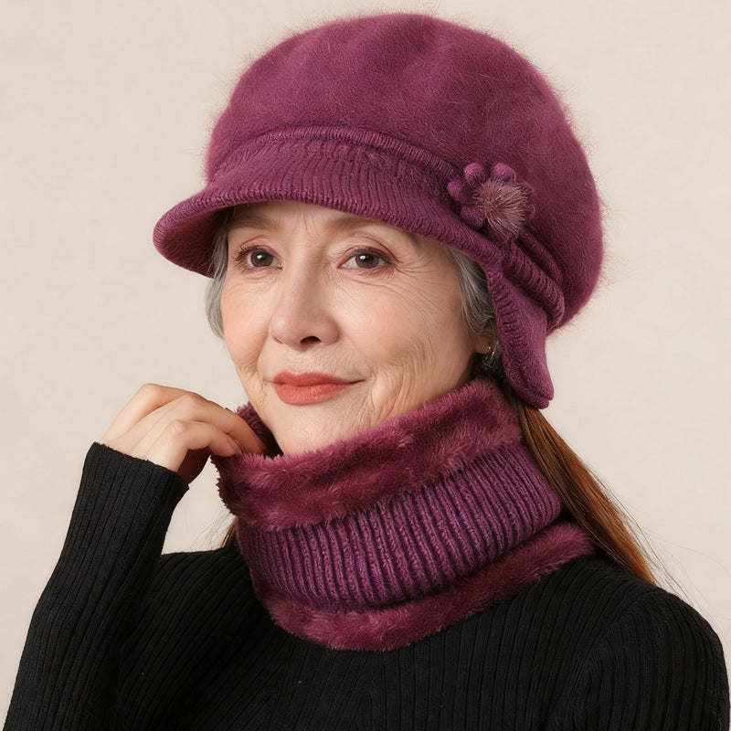 🎁Christmas gift-giving🎉🎉 Women's Warm Knit Hat & Neck Warmer Set