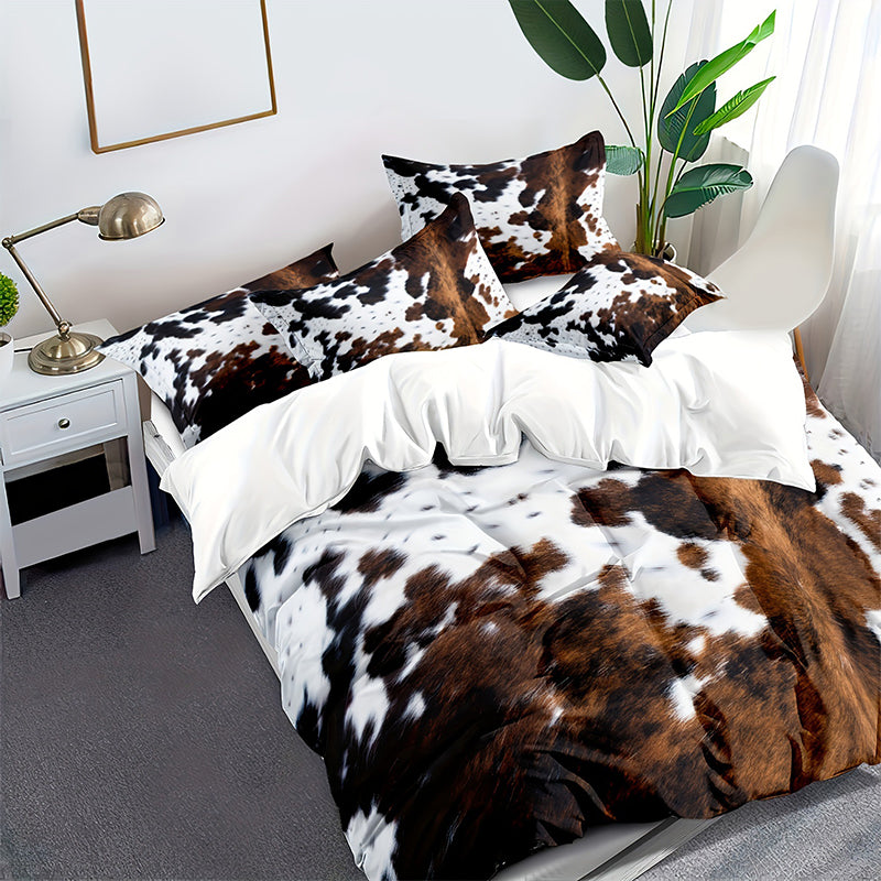 🐮 50% OFF! 🛏️ Cow Print Duvet Cover – Soft & Lightweight, Fun Design, Complete Set ✨