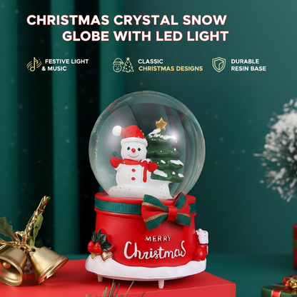 🎅🎁Christmas gifts 🎉Christmas Crystal Snow Globe with LED Light