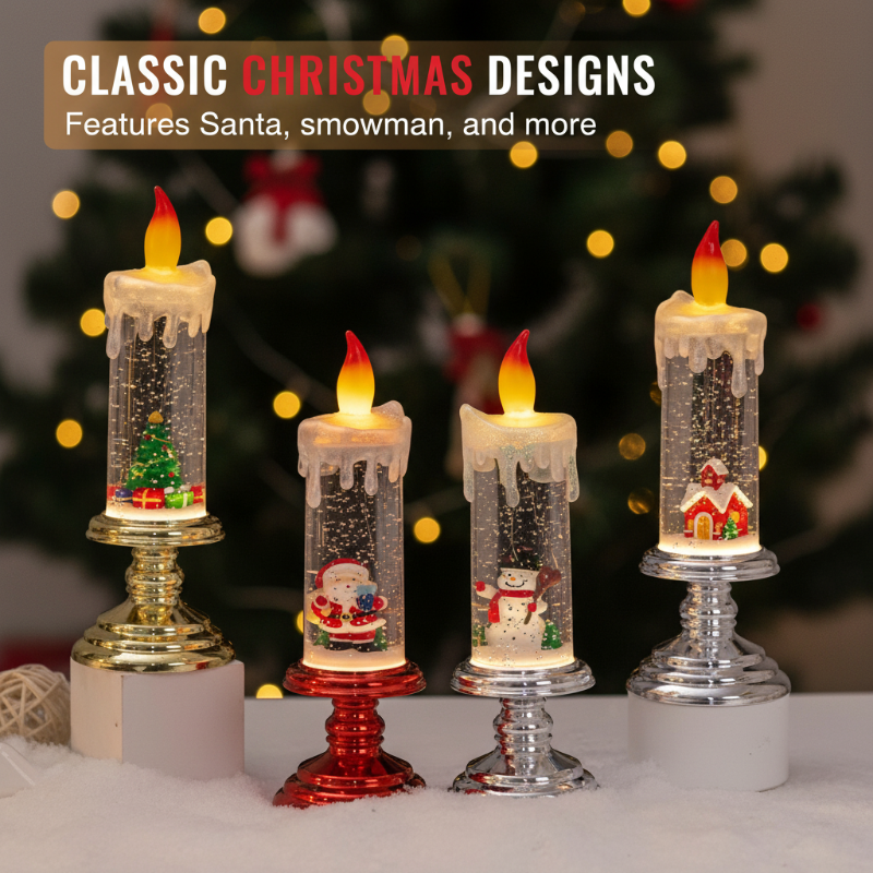 🎅🎁Christmas gifts 🎉Christmas Crystal Snow Globe with LED Light