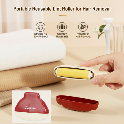 Portable Reusable Lint Roller for Hair Removal