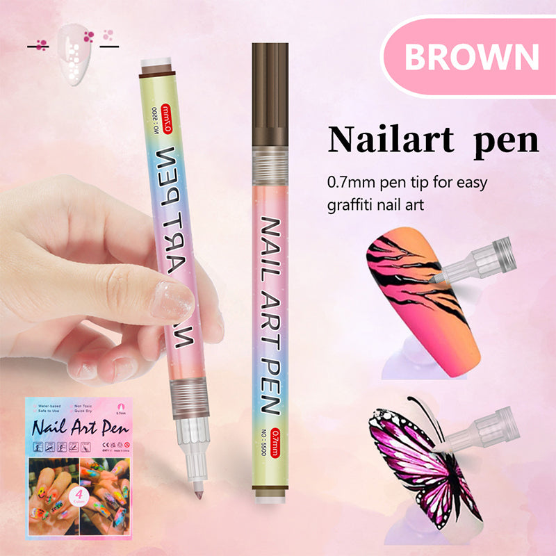 12-Color Professional Nail Art Pen Set