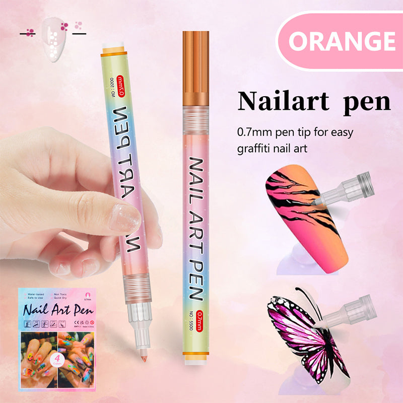 12-Color Professional Nail Art Pen Set