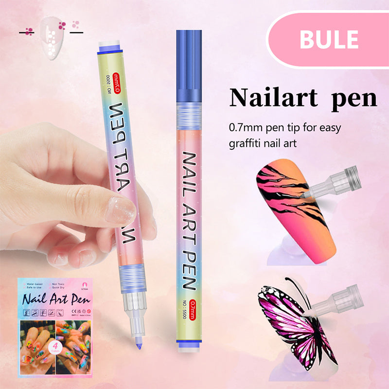 12-Color Professional Nail Art Pen Set