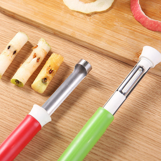 🎄Christmas Special Price ￡8.99🎁Stainless Steel Fruit Corer & Peeler 2 in 1🍎