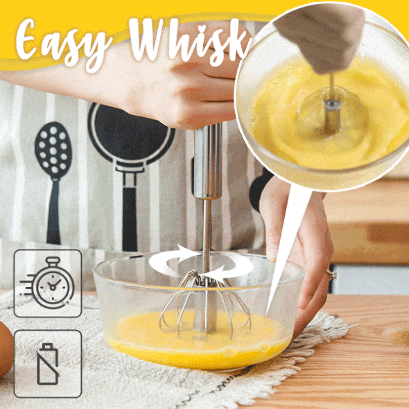 🎄Buy 2 Get 1 Free🥚Stainless Steel Semi-Automatic Whisk
