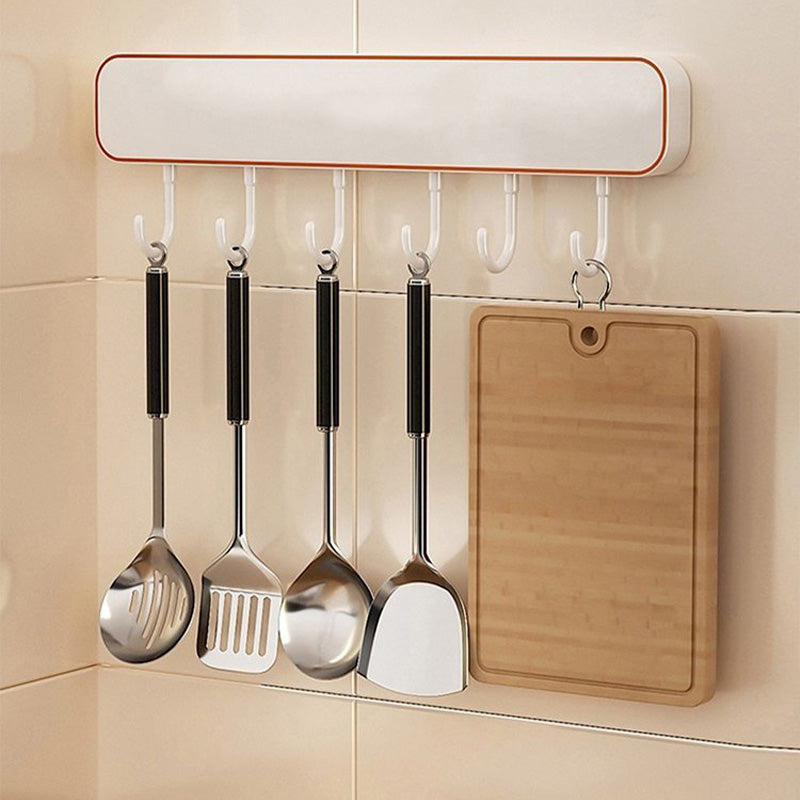 Multifunctional Wall-Mounted Knife Holder with Hooks