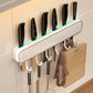 Multifunctional Wall-Mounted Knife Holder with Hooks