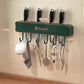 Multifunctional Wall-Mounted Knife Holder with Hooks