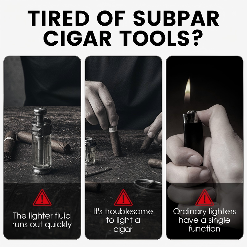 Windproof & Multifunctional Portable Cigar Lighter