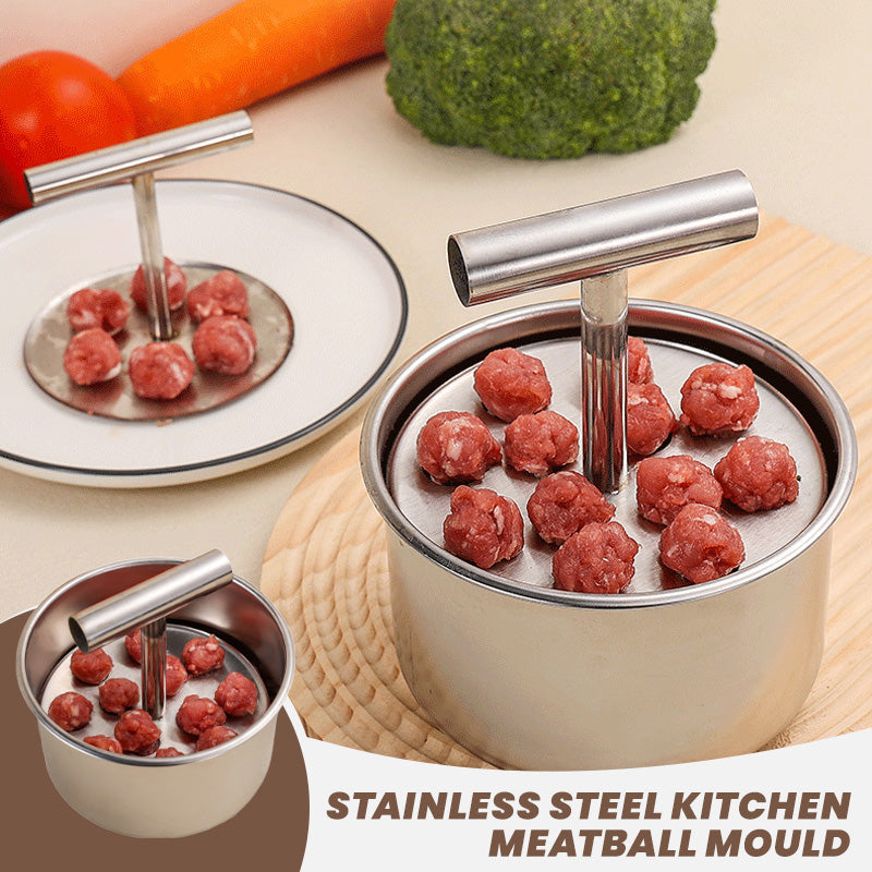 🍖 Kitchen Stainless Steel Meatball Mould |Professional Grade Tool for Effortless & Uniform Cooking