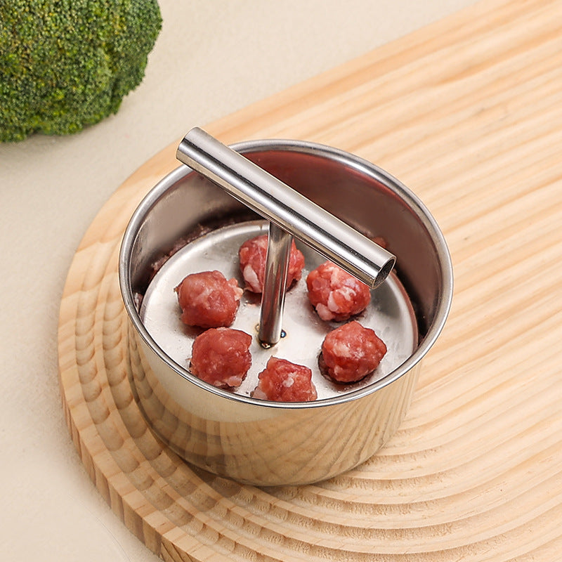 🍖 Kitchen Stainless Steel Meatball Mould |Professional Grade Tool for Effortless & Uniform Cooking