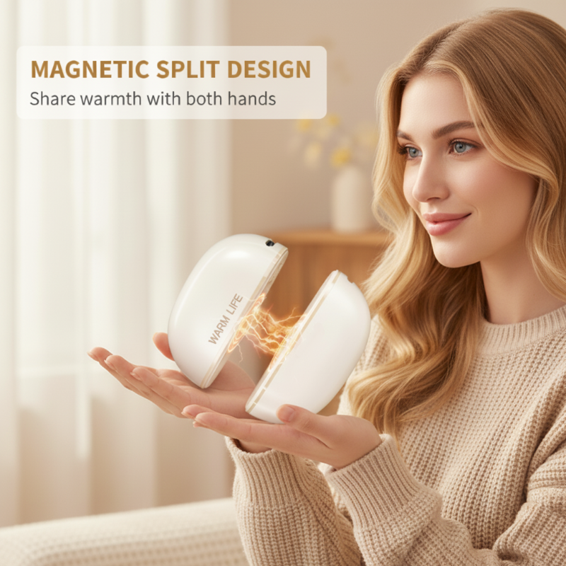 2-in-1 Magnetic Split Electric Hand Warmer