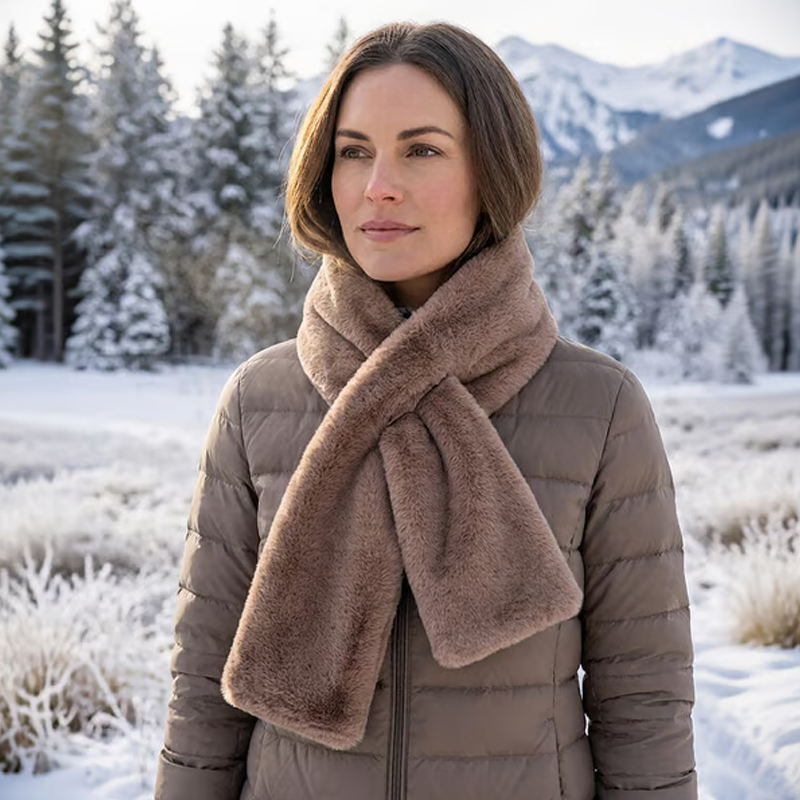 🧣 50% OFF NOW! 🎉 Cozy Scarf with Hidden Pocket – Warm, Soft & Secure Zipper