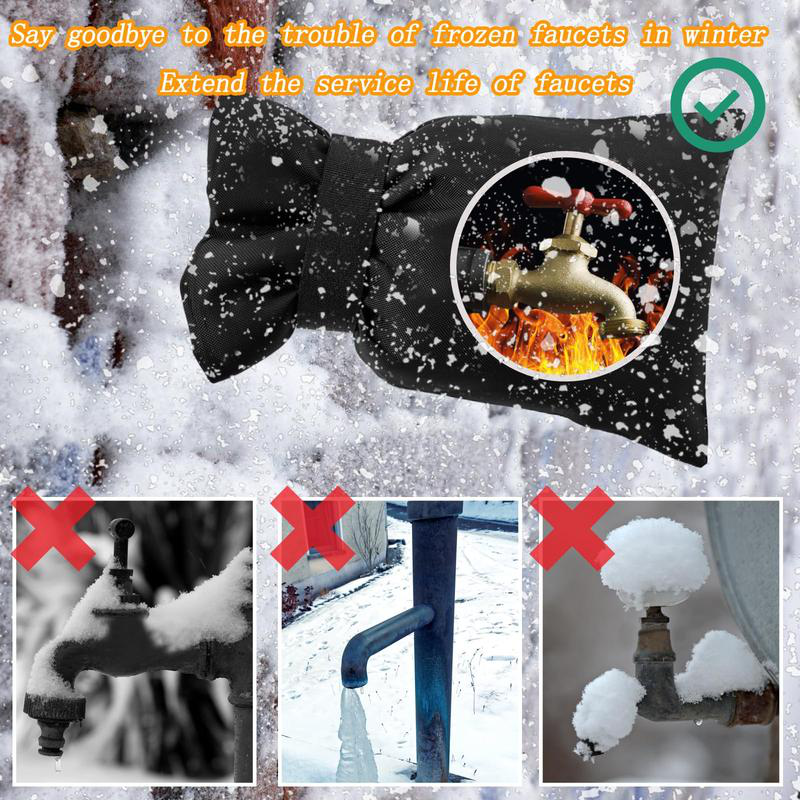 Outdoor Waterproof Faucet Covers with Reflective Strips