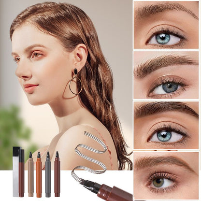 🥳2026 HOT SALE🥳💞50K+ SOLD!✏️👁️ 50% OFF! Waterproof 4‑Tip Beard & Eyebrow Pen – Natural hair strokes, smudge‑proof & long‑lasting. Fill & define with ease! 💨✨