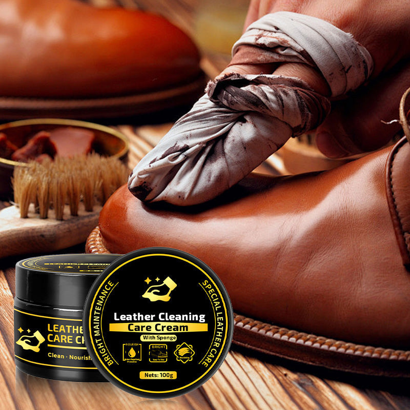 ⏰Buy 1 Get 1 Free✨Leather Care & Cleaning Cream with Sponge🧼