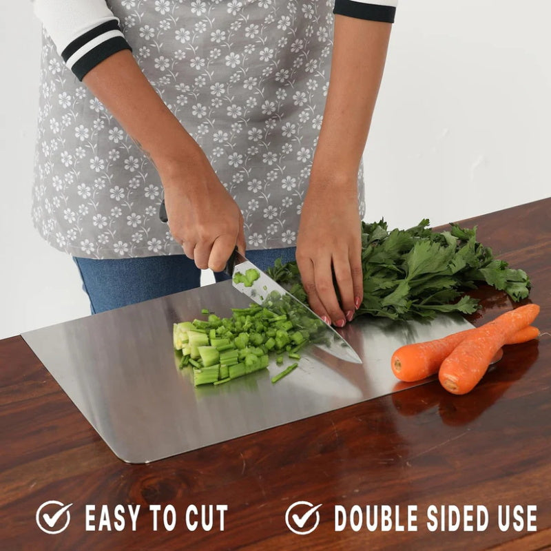 🛍️ 50% OFF – 304 Stainless Steel Cutting Board – Durable, Easy to Clean & Perfect for Kitchen, Baking & Meat Prep 🔪✨