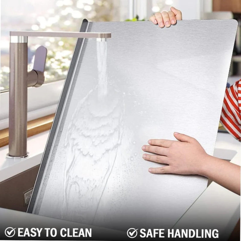 🛍️ 50% OFF – 304 Stainless Steel Cutting Board – Durable, Easy to Clean & Perfect for Kitchen, Baking & Meat Prep 🔪✨