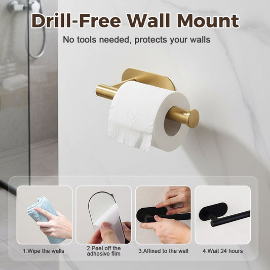 Drill-Free Stainless Steel Paper Towel Holder