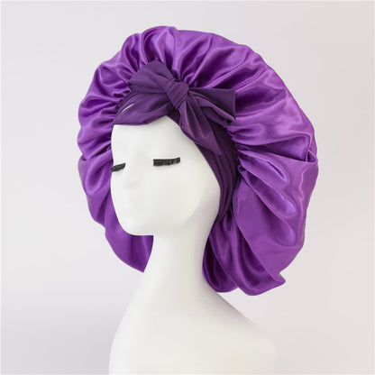 Layered Satin Hair Bonnet